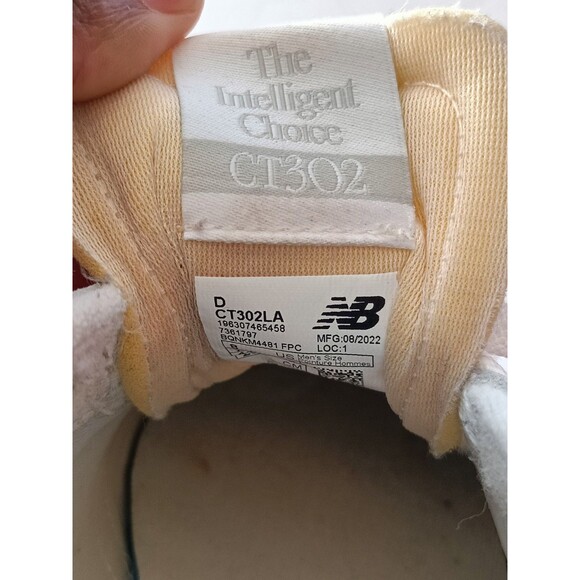 New Balance CT302 Shoes Men's 8 Triple White Sneakers - Picture 9 of 10